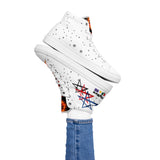 Women’s high top canvas shoes