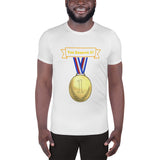You Deserve It Affirmation Men's Athletic T-shirt Law Of Attraction