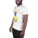 You Deserve It Affirmation Men's Athletic T-shirt Law Of Attraction