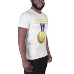 You Deserve It Affirmation Men's Athletic T-shirt Law Of Attraction