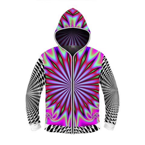 B.W.C. Psychedelic LED Hoodie t-shirt